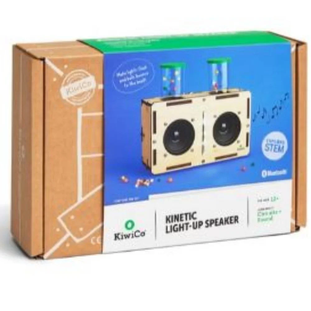 NEW KiwiCo. Kiwi Co. Kinetic Lights Speaker Science Kit STEM Engineering circuit